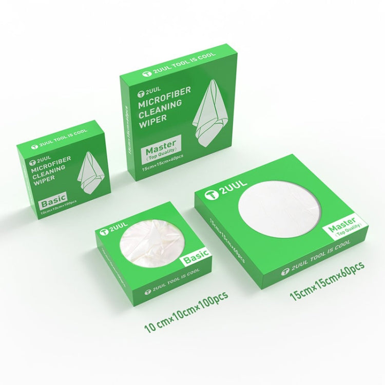 2UUL 10x10cm Microfiber Cleaning Wiper Antistatic Dust-Free Cloth - free shipping - PMC TechLife - Order now!