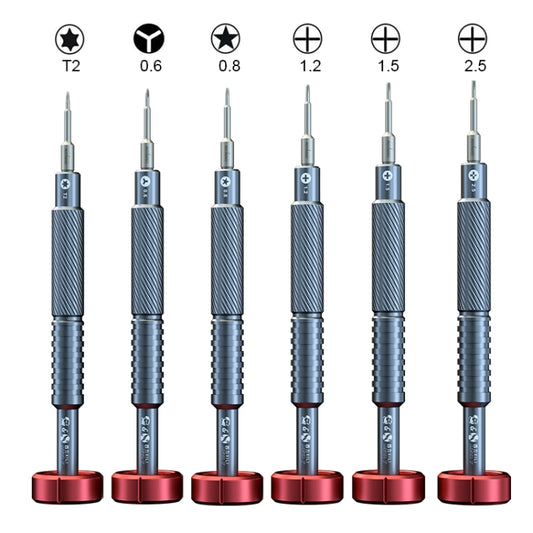 MECHANIC&XILI META Y 6 in 1 Alloy Magnetic Screwdriver Set for Mobile Phone Repair - free shipping - PMC Jewellery - Order now!