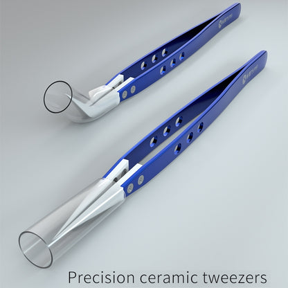 Mijing Antistatic Precision Diamagnetism Tweezers(Curved) - free shipping - PMC Jewellery - Order now!