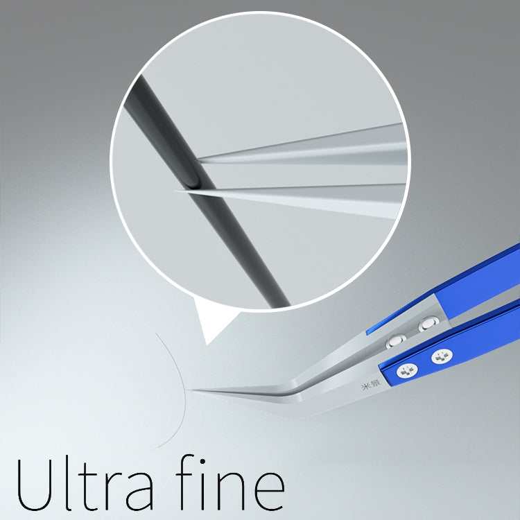 Mijing Antistatic Precision Diamagnetism Tweezers(Curved) - free shipping - PMC Jewellery - Order now!