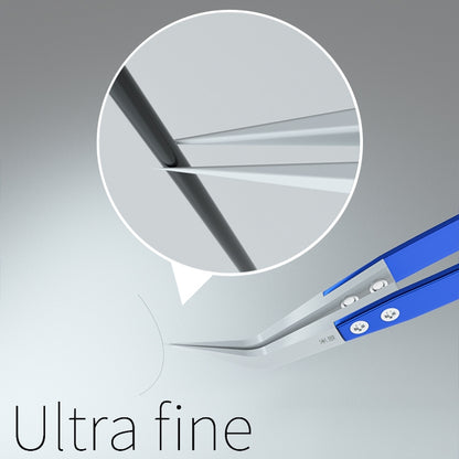 Mijing Antistatic Precision Diamagnetism Tweezers(Curved) - free shipping - PMC Jewellery - Order now!
