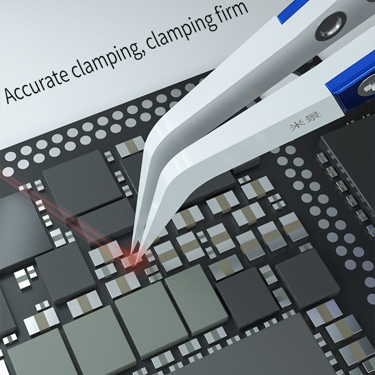 Mijing Antistatic Precision Diamagnetism Tweezers(Curved) - free shipping - PMC Jewellery - Order now!