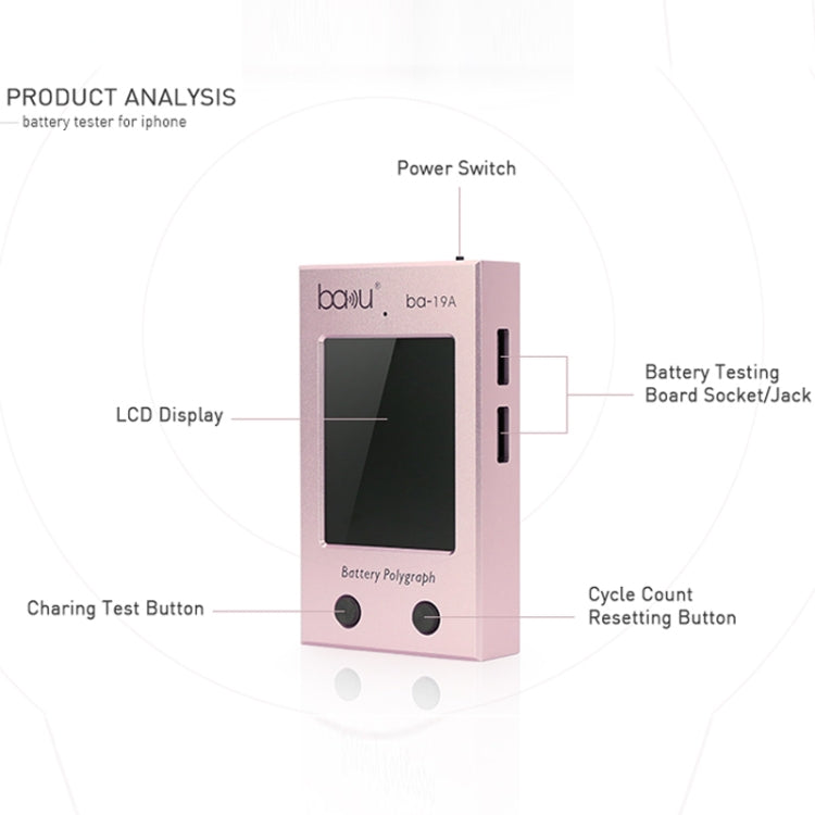 BAKU BA-19B Battery Polygraph for iPhone Battery (Grey) - free shipping - PMC Jewellery - Order now!