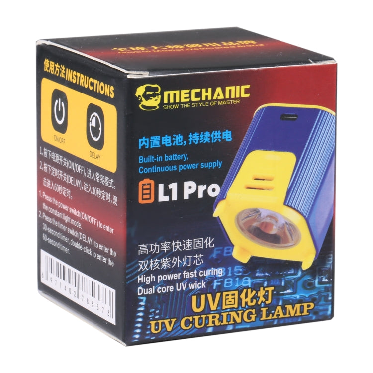 MECHANIC  L1 Pro Intelligent Double Lamp Beads UV Curing Light - free shipping - PMC Jewellery - Order now!