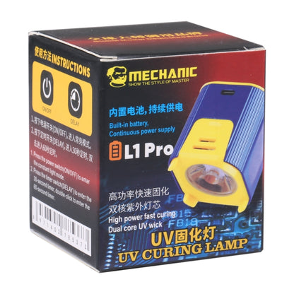 MECHANIC  L1 Pro Intelligent Double Lamp Beads UV Curing Light - free shipping - PMC Jewellery - Order now!