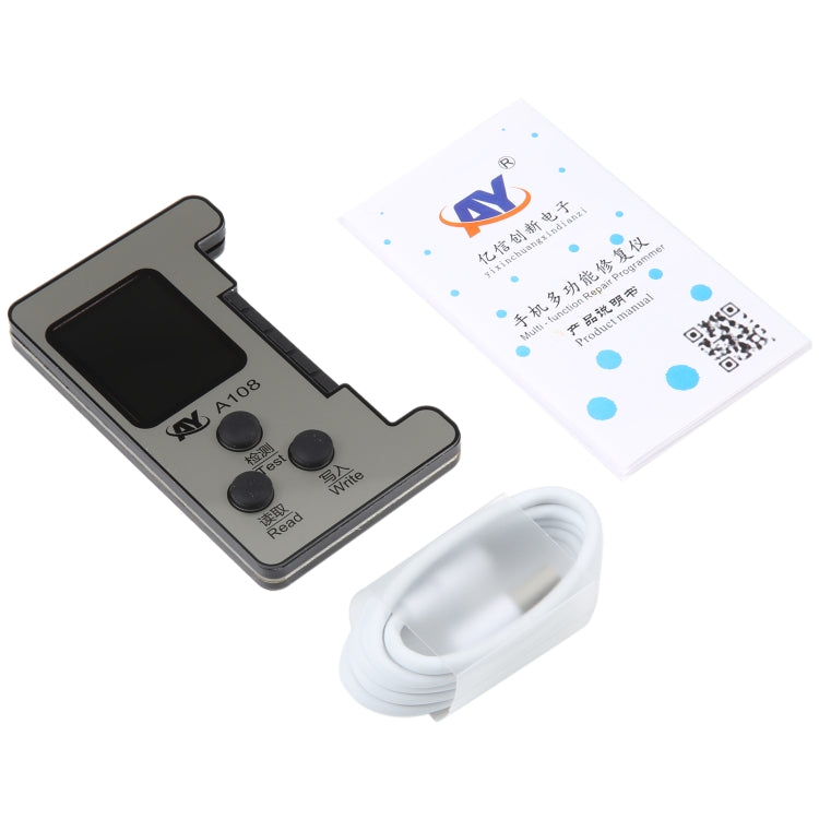 AY A108 Multi-function Dot Matrix Battery Repair Programmer for iPhone 8-14 Pro Max - Test Tools by PMC TechLife | Online Shopping South Africa | PMC TechLife