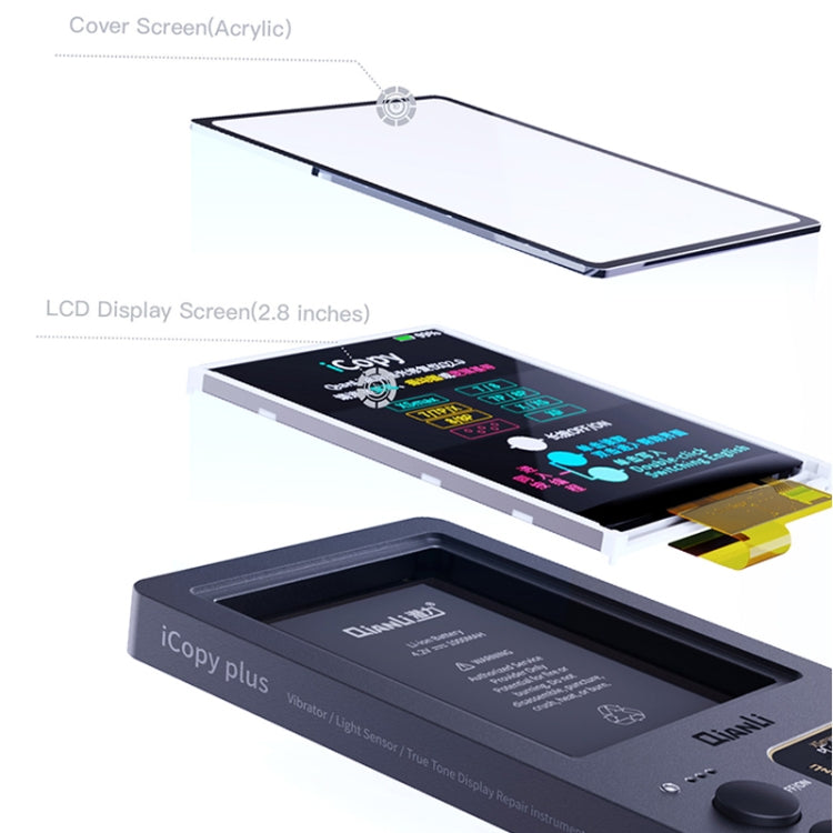 For iPhone 6 - 14 Pro Max 5 in 1 Qianli iCopy Plus 2.2 Repair Detection Programmer Set, Plug: EU - free shipping - PMC TechLife - Order now!