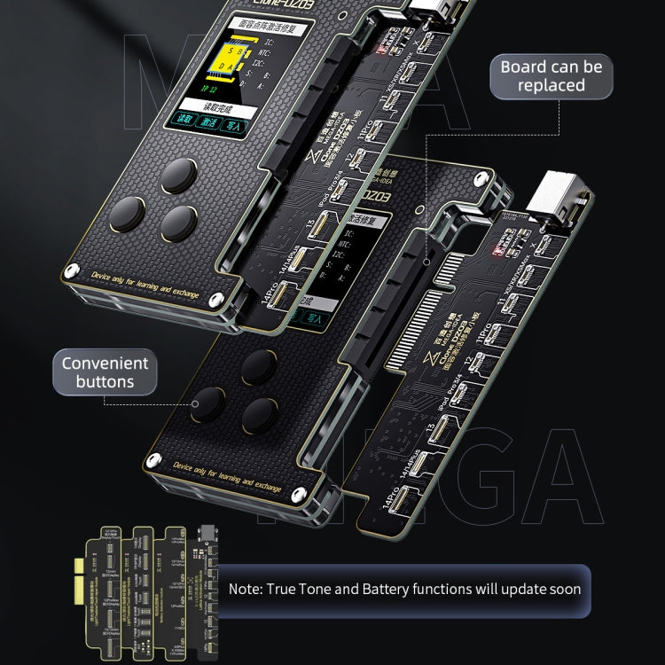 MEGA-IDEA Clone DZ03 Battery Activation & Face ID Dot Matrix Programmer for iPhone 8-14 Pro Max, Plug: US