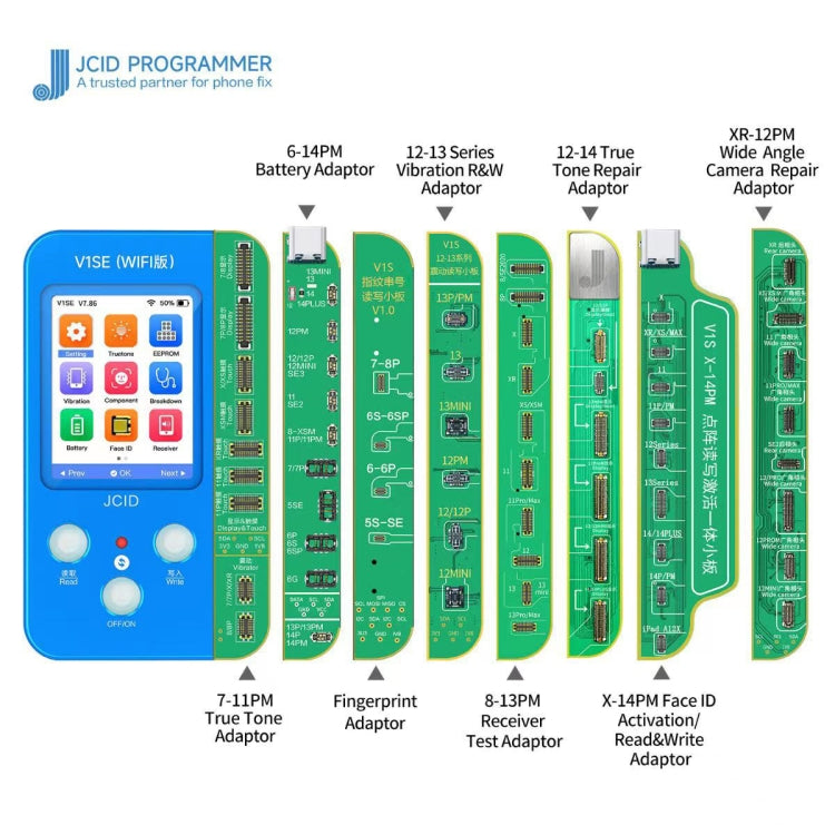 JC V1SE Testing Repair Battery Board For iPhone 6-14 Pro Max