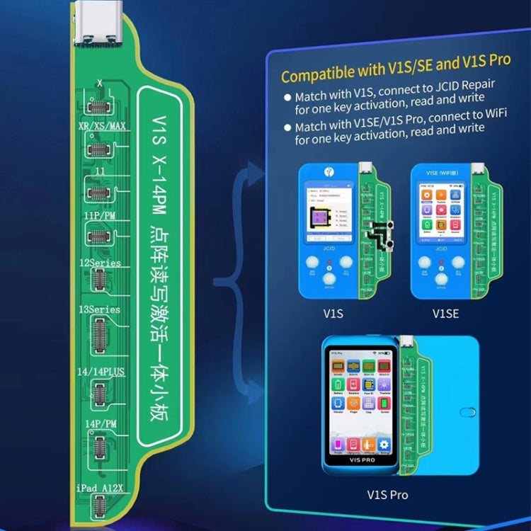 JC V1SE Testing Repair Battery Board For iPhone 6-14 Pro Max