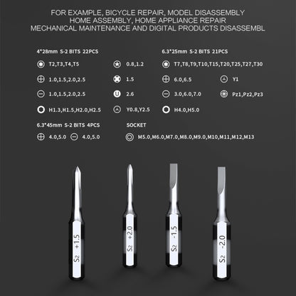 JAKEMY JM-6125 60 in 1 Professional Screwdriver Set - free shipping - PMC Jewellery - Order now!
