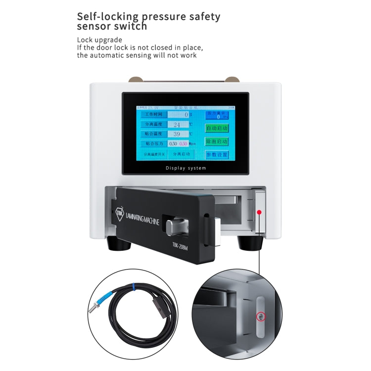 TBK 208M 3 in 1 Mini LCD Screen Vacuum Laminating Machine, US Plug - free shipping - PMC Jewellery - Order now!