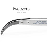 BAKU BA-I7-74MZ Stainless Steel Curved Tweezers