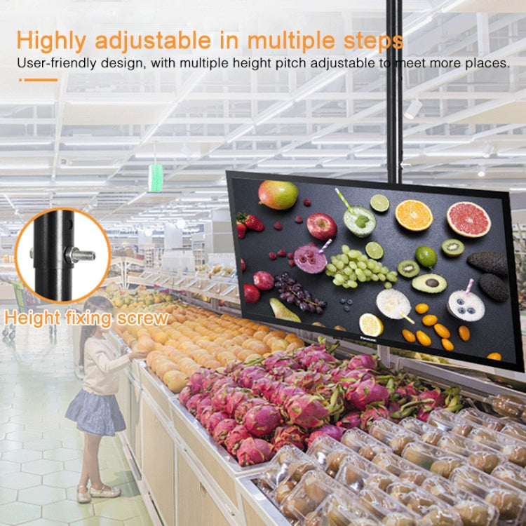 32-65 inch Universal Height & Angle Adjustable Single Screen TV Wall-mounted Ceiling Dual-use Bracket, Retractable Range: 0.5-2m - TV Brackets & Mounts by PMC TechLife | Online Shopping South Africa | PMC TechLife