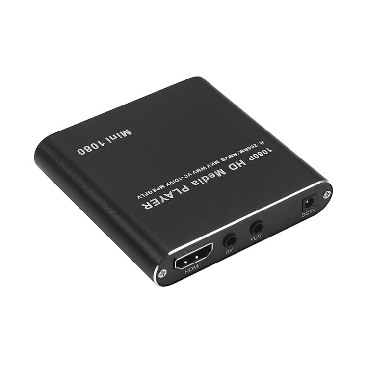 MINI 1080P Full HD Media USB HDD SD/MMC Card Player Box, EU Plug(Black) - Multimedia Player by PMC TechLife | Online Shopping South Africa | PMC TechLife