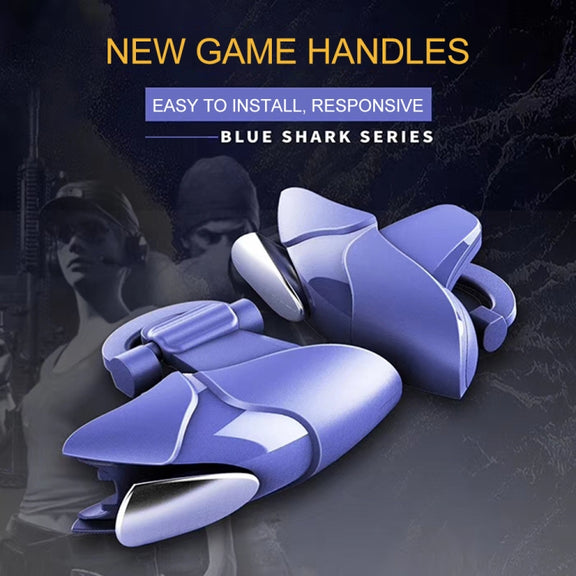 Blue Shark Shark Eat Chicken Game Auxiliary Handle(blue)