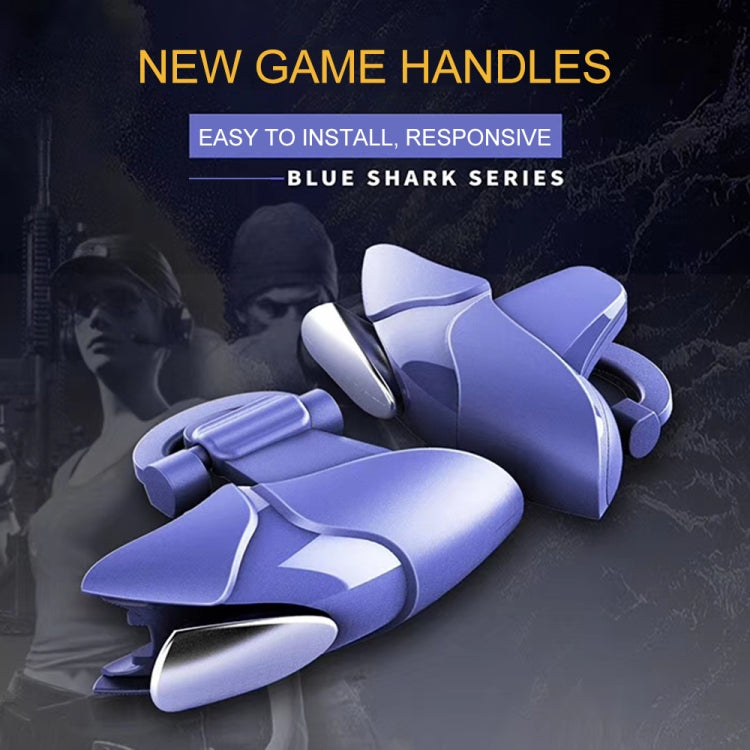 Blue Shark Shark Eat Chicken Game Auxiliary Handle(blue)