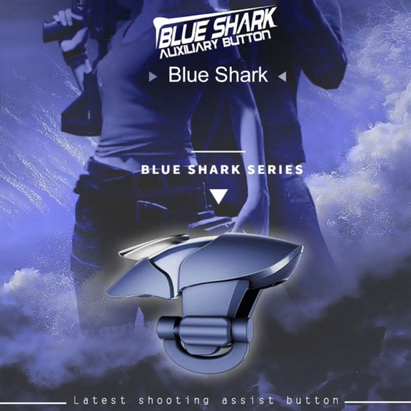 Blue Shark Shark Eat Chicken Game Auxiliary Handle(blue)