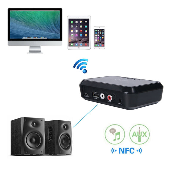 B10 NFC Desktop Bluetooth Music Receiver 4.1 Bluetooth Adapter USB Drive Reads Bluetooth Speaker