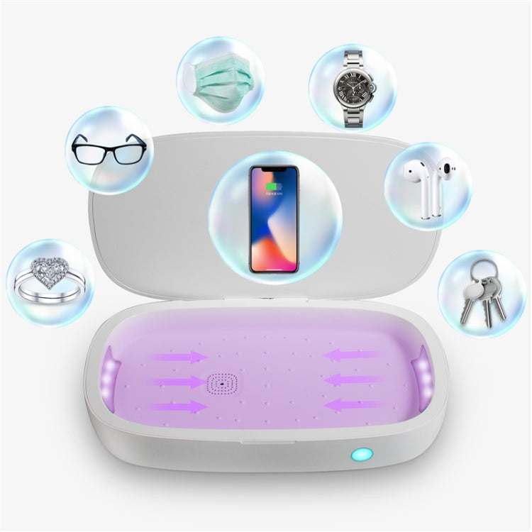 U3 UVC Ultraviolet Cell Phone Sterilization Box Mask Toothbrush Sterilizer Sterilization Box Wireless Charger
