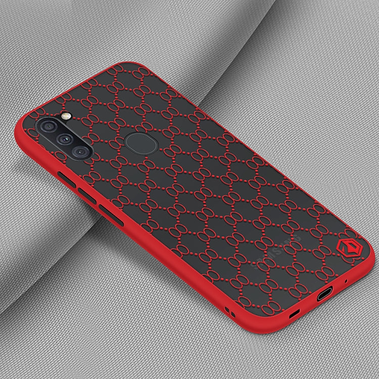 For Samsung Galaxy A11 US PINWUYO Series 2 Generation PC + TPU Anti-drop All-inclusive  Protective Case(Red)