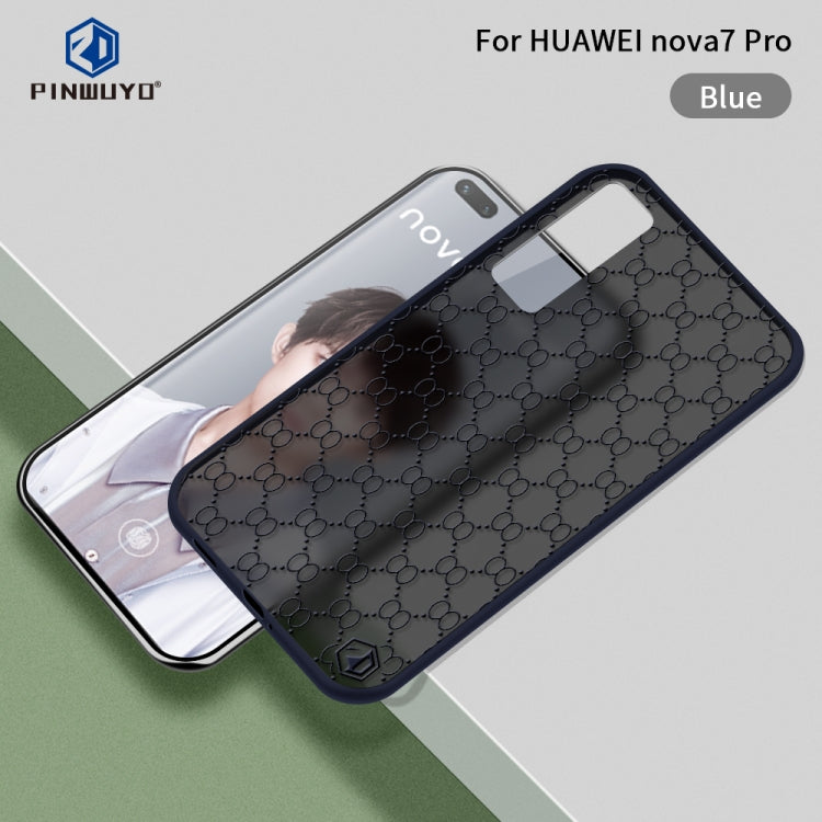 For Huawei nova7 Pro PINWUYO Series 2 Generation PC + TPU Waterproof and Anti-drop All-inclusive Protective Case(Blue) - free shipping - PMC TechLife - Order now!