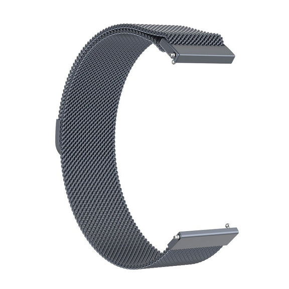 18mm Milan Stainless Steel Mesh Watch Band(Gray)