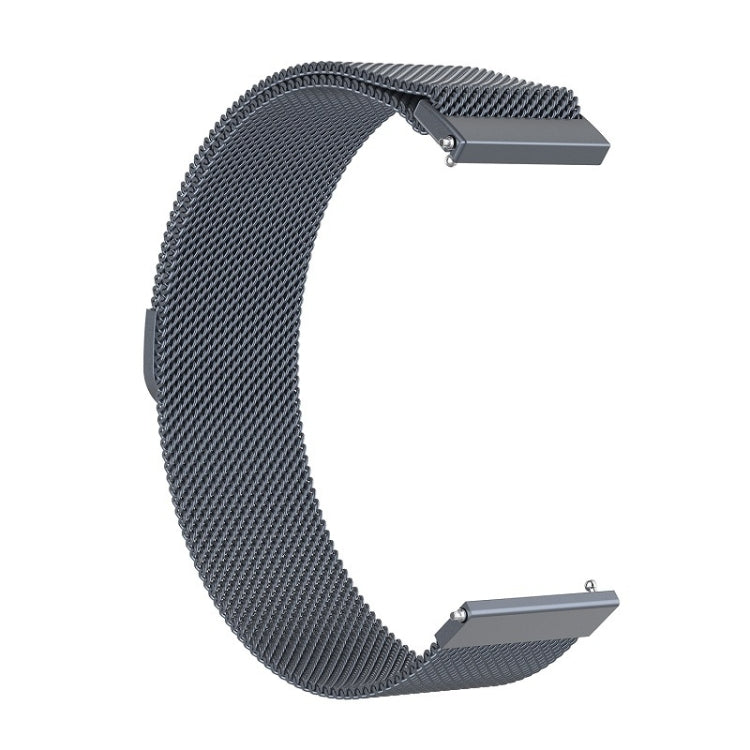 18mm Milan Stainless Steel Mesh Watch Band(Gray)