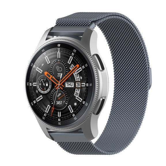 18mm Milan Stainless Steel Mesh Watch Band(Gray)