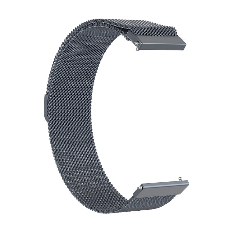 For Honor Magic Watch 2 46MM Milan Stainless Steel Mesh Watch Band 22MM(Gray) - Watch Bands by PMC TechLife | Online Shopping South Africa | PMC TechLife | Buy Now Pay Later Mobicred