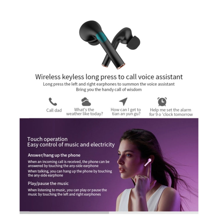 J3 Pro TWS Hifi Wireless Bluetooth 5.2 Earphone LED Display Waterproof Sports Gaming Headset Noise Earbuds(Black) - TWS Earphone by PMC TechLife | Online Shopping South Africa | PMC TechLife