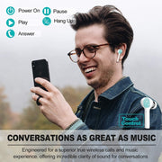 J3 Pro TWS Hifi Wireless Bluetooth 5.2 Earphone LED Display Water-resistant Sports Gaming Headset Noise Earbuds(Black)