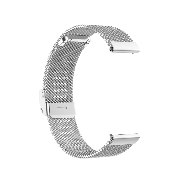 For Huawei GT/GT2 46mm/ Galaxy Watch 46mm/ Fossil Fossil Gen 5 Carlyle 46mm 22mm Stainless Steel Mesh Watch Band(Silver) - Watch Bands by PMC TechLife | Online Shopping South Africa | PMC TechLife | Buy Now Pay Later Mobicred