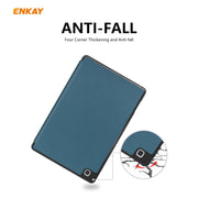 For Samsung Galaxy Tab S6 Lite P610 / P615 / Tab S6 Lite 2022 / P613 / P619 ENKAY Leather Smart Tablet Case with Pen Slot(Light Blue)