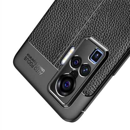 For VIVO X50 Pro Litchi Texture TPU Shockproof Case(Black) - free shipping - PMC Jewellery - Order now!