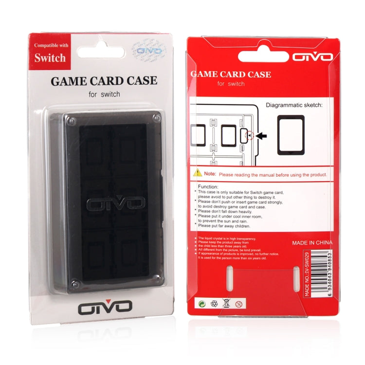 OIVO IV-SW029 24in1 Game Memory Card Storage Box Card Case Holder For Nintendo Switch(Grey)