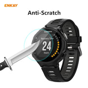 Compatible with Garmin Compatible witherunner 735 / 735XT 2 PCS ENKAY Hat-Prince 0.2mm 9H 2.15D Curved Edge Tempered Glass Screen Protector  Watch Film