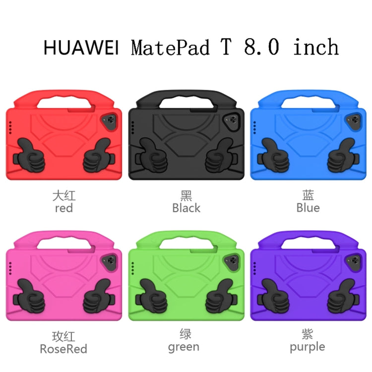 For Huawei MatePad T 8 2020 EVA Shockproof Protective Case with Thumb Holder(Black) - Huawei by PMC TechLife | Online Shopping South Africa | PMC TechLife | Buy Now Pay Later Mobicred
