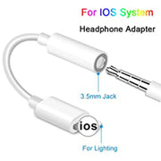 Zs-kl21836 2 PCS 8 Pin to 3.5mm Earphone Adapter Audio Adapter, Compatible with IOS 13 System