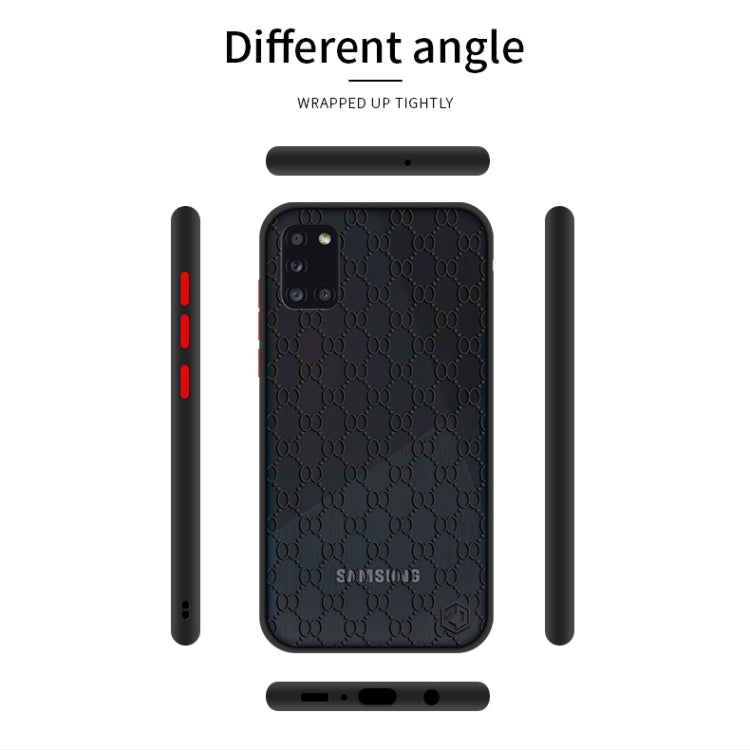 For Samsung Galaxy A31 PINWUYO Series 2 Generation PC + TPU Waterproof and Anti-drop All-inclusive Protective Case(Blue) - Galaxy Phone Cases by PINWUYO | Online Shopping South Africa | PMC TechLife | Buy Now Pay Later Mobicred