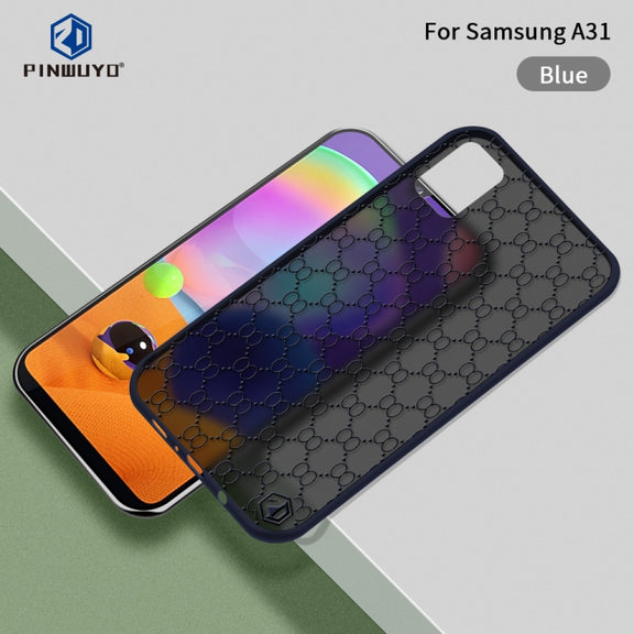 For Samsung Galaxy A31 PINWUYO Series 2 Generation PC + TPU Water-resistant and Anti-drop All-inclusive Protective Case(Blue)