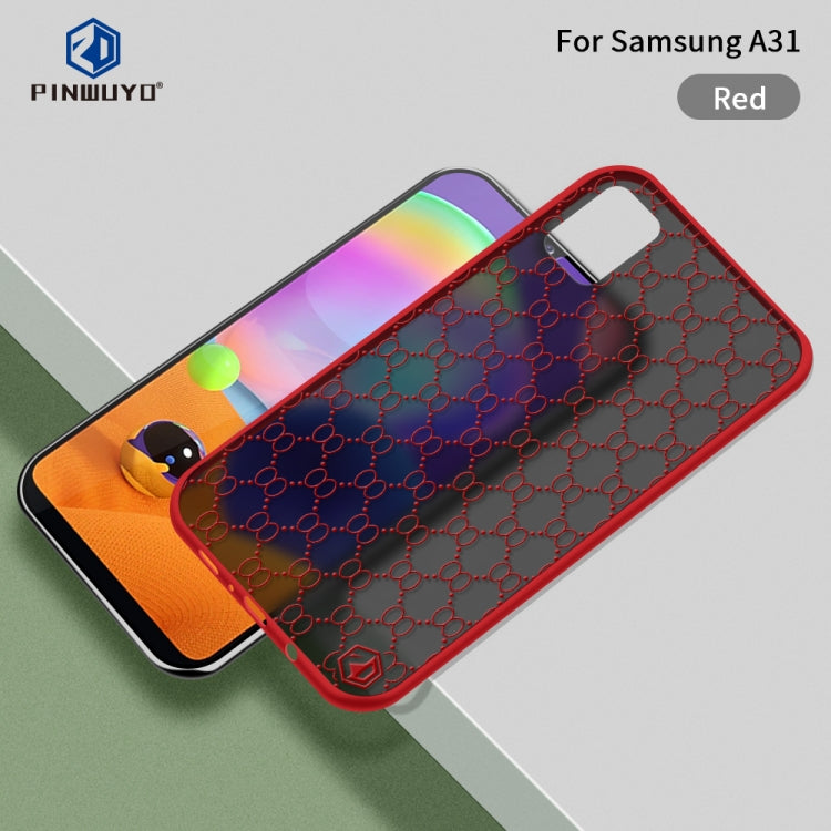 For Samsung Galaxy A31 PINWUYO Series 2 Generation PC + TPU Waterproof and Anti-drop All-inclusive Protective Case(Red) - Galaxy Phone Cases by PINWUYO | Online Shopping South Africa | PMC TechLife | Buy Now Pay Later Mobicred
