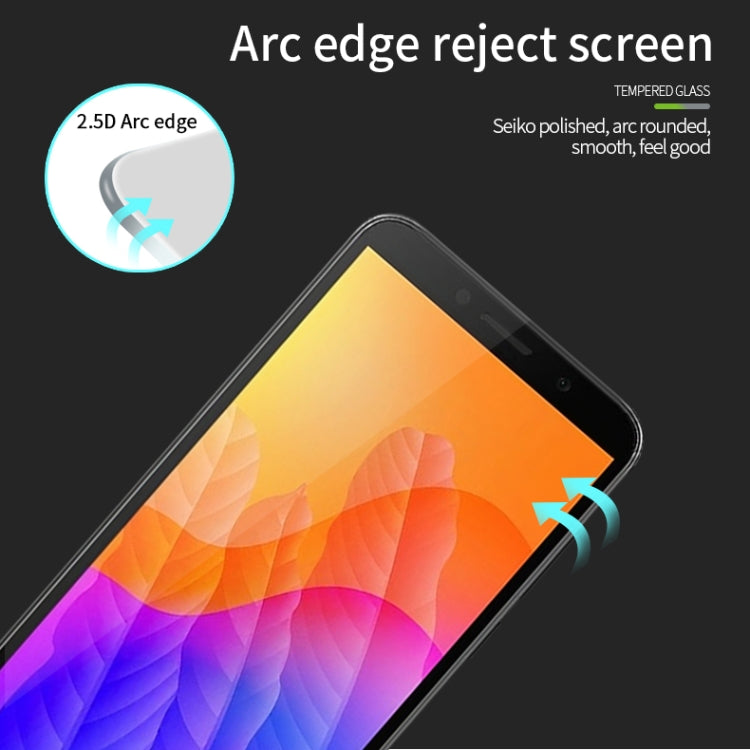 For Huawei  Y5P/Y5 Prime PINWUYO 9H 2.5D Full Screen Tempered Glass Film(Black)