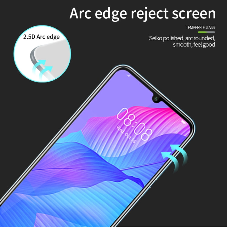 For Huawei Y8P / P smart S PINWUYO 9H 2.5D Full Screen Tempered Glass Film(Black) - Huawei Tempered Glass by PINWUYO | Online Shopping South Africa | PMC TechLife | Buy Now Pay Later Mobicred