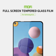 For Samsung Galaxy A21S MOFI 9H 2.5D Full Screen Tempered Glass Film(Black)
