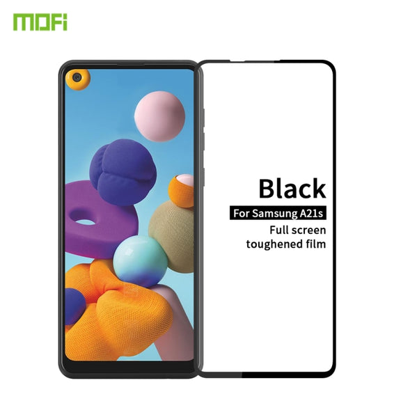 For Samsung Galaxy A21S MOFI 9H 2.5D Full Screen Tempered Glass Film(Black)