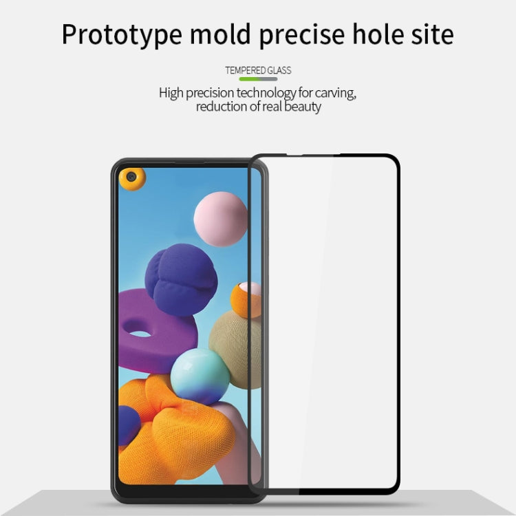For Samsung Galaxy A21S MOFI 9H 2.5D Full Screen Tempered Glass Film(Black)