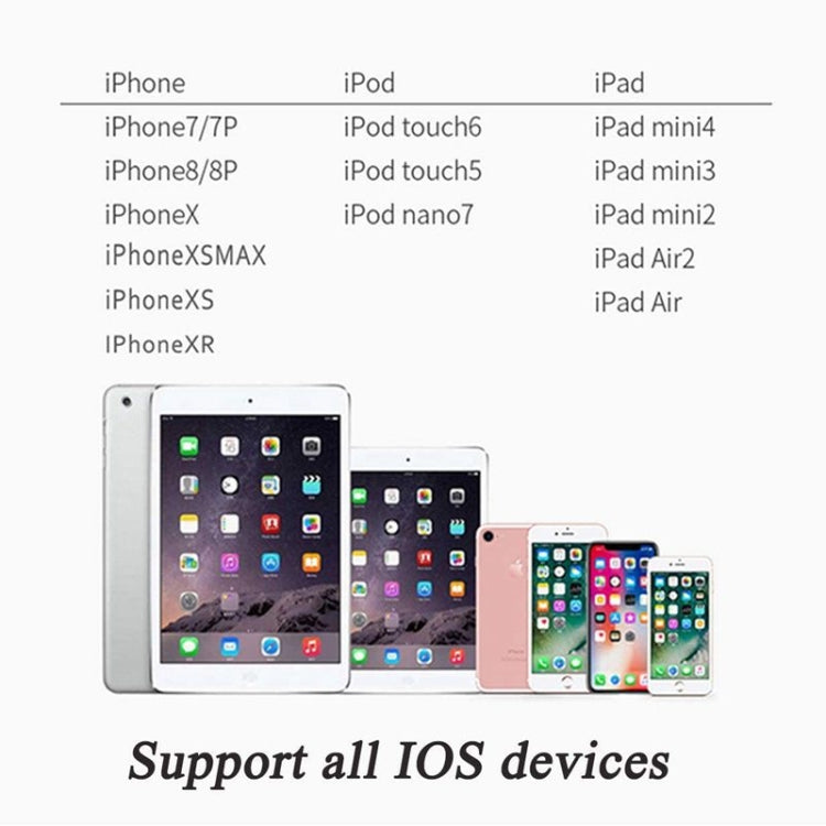 Zs-18182 2 in 1 8 Pin Male to 8 Pin Charging + 8 Pin Audio Female Connector Earphone Adapter, Supports Call & Volume Control(Gold) - Earphone Adapter by PMC TechLife | Online Shopping South Africa | PMC TechLife