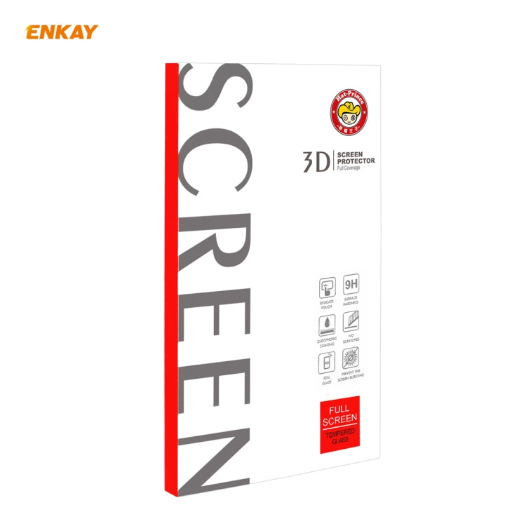 For Samsung Galaxy S10+ ENKAY Hat-Prince 0.26mm 9H 3D Full Glue Explosion-proof Full Screen Curved Heat Bending Tempered Glass Film
