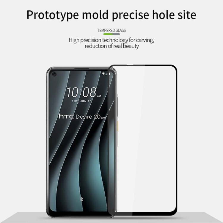 For HTC Desire 20 Pro PINWUYO 9H 2.5D Full Screen Tempered Glass Film(Black) - Others by PINWUYO | Online Shopping South Africa | PMC TechLife | Buy Now Pay Later Mobicred